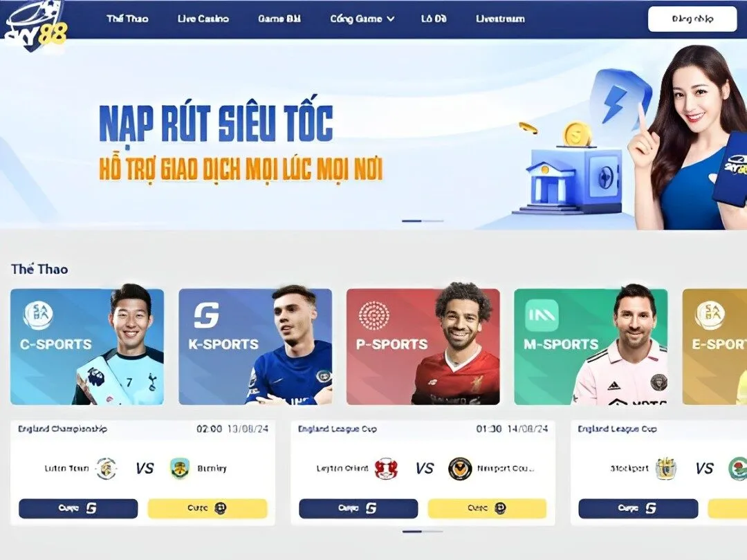 Cá cược thể thao Sky88 nổi bật