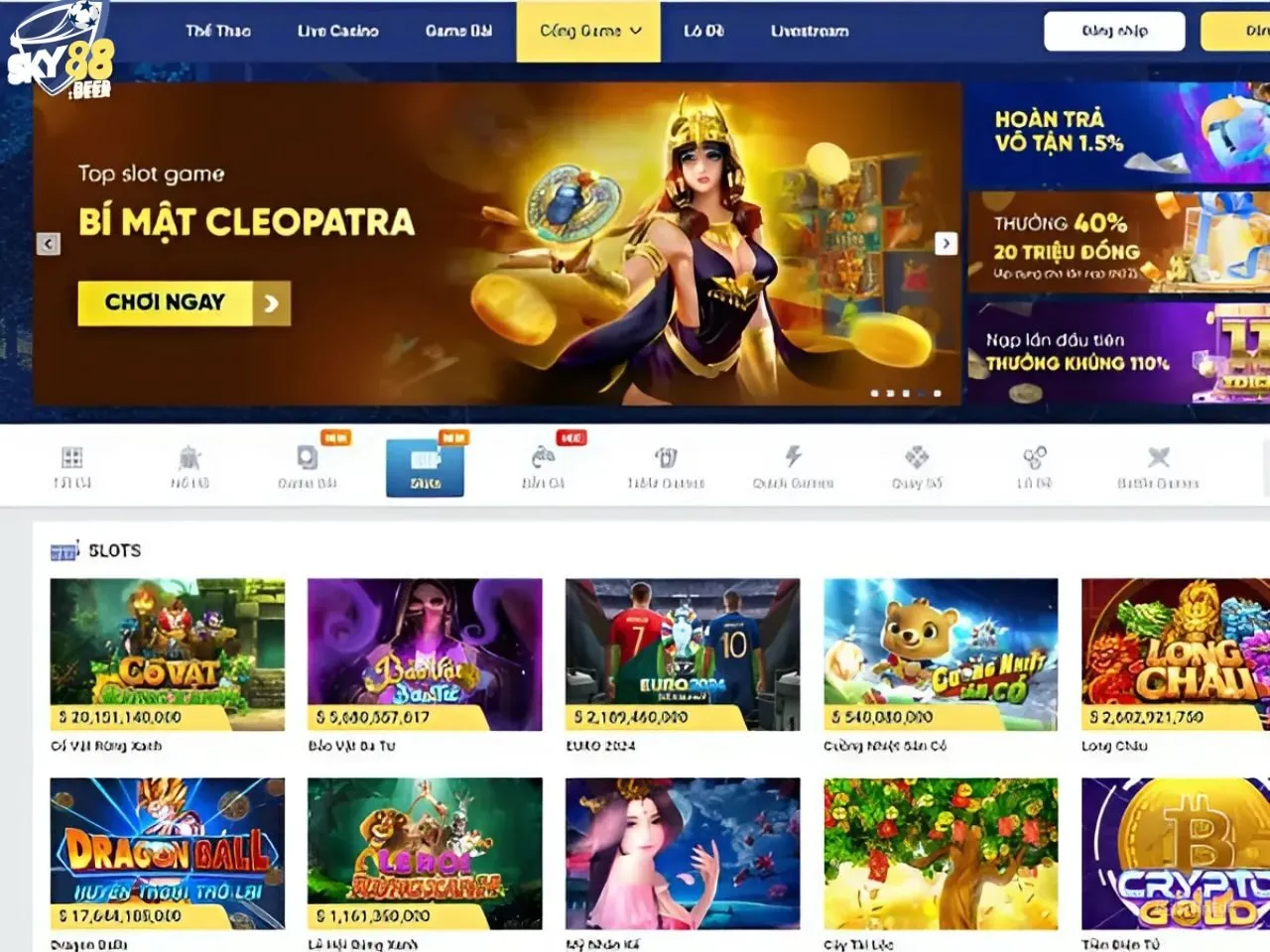 Slot game cá cược thú vị